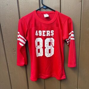 Vintage Rawlings San Francisco 49ers Jersey Shirt Kids #88 Solomon Youth L 14-16